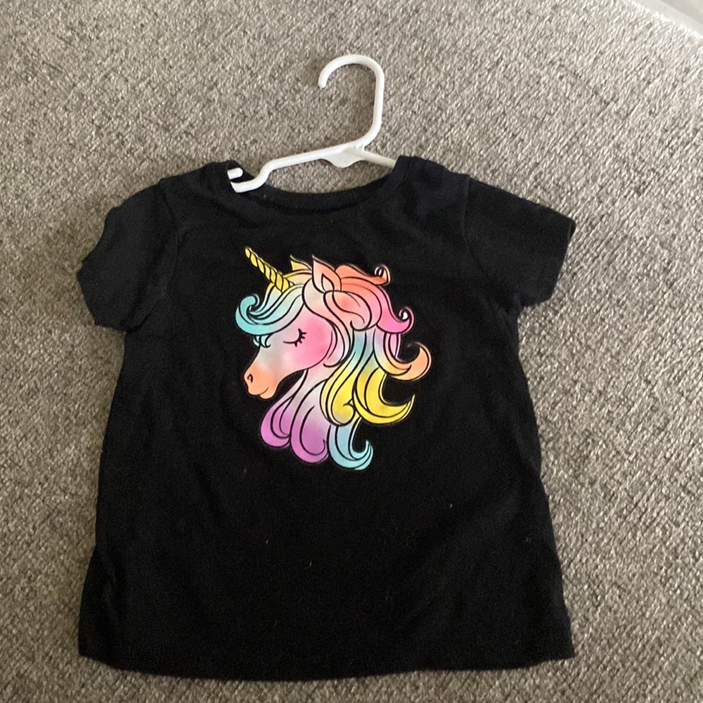 Black unicorn short sleeve T-shirt
